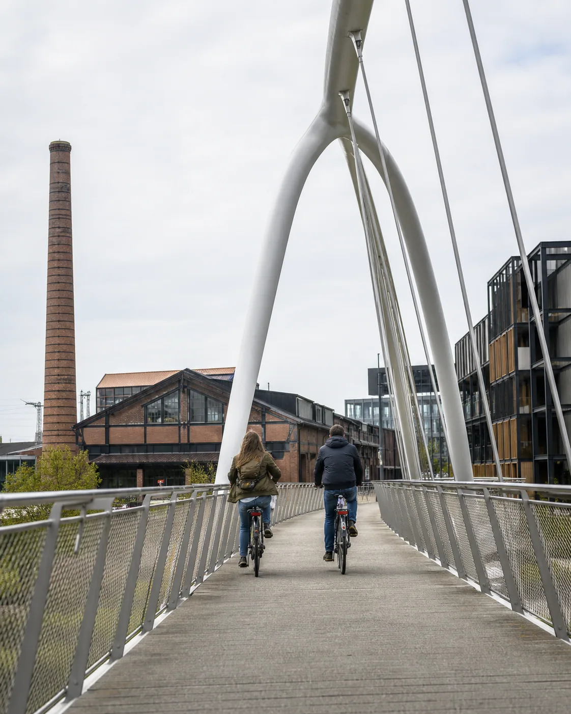 Spoorzone vanuit de loopbrug