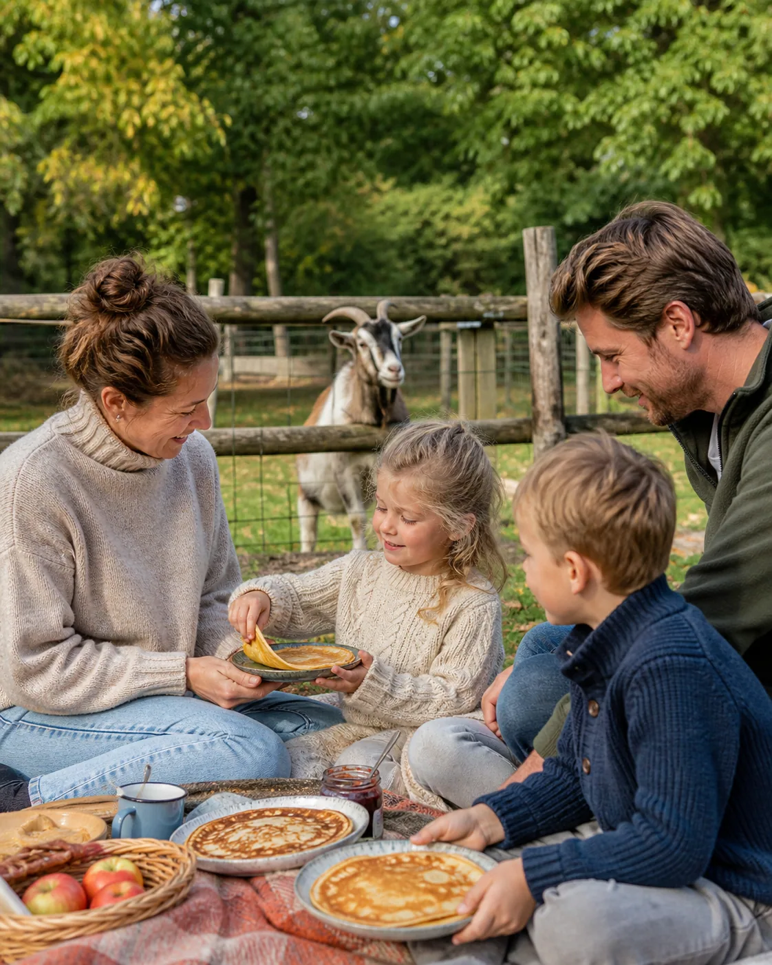 Picknick na de kinderboerderij